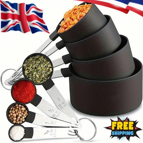 8pcs measuring cups and spoons - and,