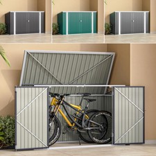 Outdoor Lockable Bicycle Shed Bike Storage Tool Box Garden Garbage Bin Shed Shad