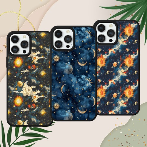 Witchy celestial print phone - celestial,
