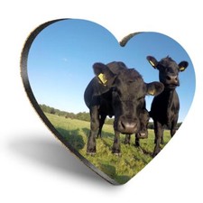 Heart MDF Coaster Black
