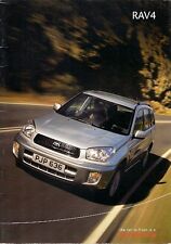 Toyota RAV4 2000-02 UK Market Sales Brochure NV NRG GX VX 1.8 2.0 4x2 4x4