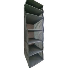  Hanging Closet Storge Organiser with 6 Compartments Ikea Skubb Grey used