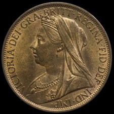 1897 Queen Victoria Veiled
