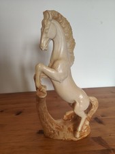 Vintage Rearing Horse Equestrian Sculpture Statue Resin Ornament Figurine