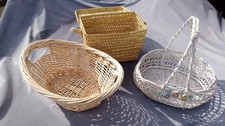 Selection of Wicker Baskets 3 In Total Good for Display and Storage