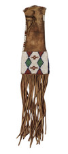 Native american beaded - american, tobacco