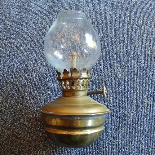 Vintage weighted brass oil - vintage,