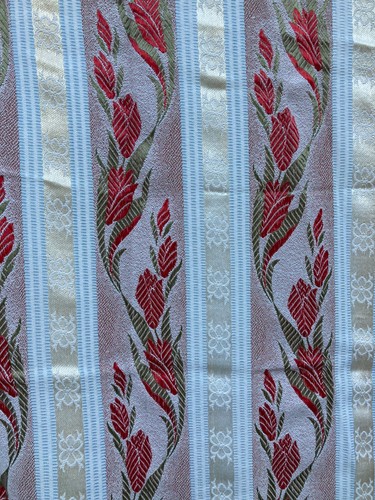 Vintage brocade floral gold - vintage,