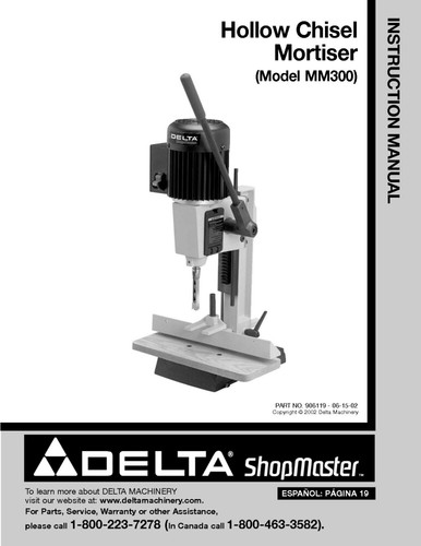Delta shopmaster mm300 hollow - delta,