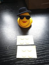 Dashboard Cool Looking - Yellow Rubber Duck with Hat & Shades