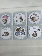 Unique set of 6 Henni Hedgehog Range Small cards/notelets