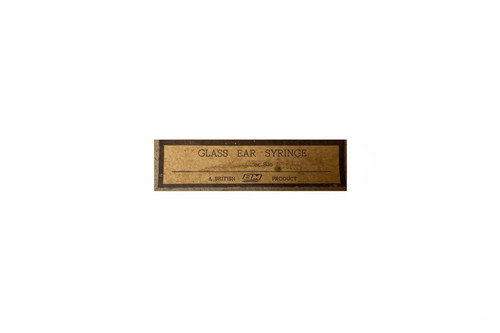 Vintage glass ear syringe - glass,