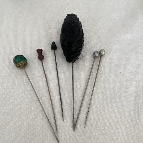 Vintage hatpins stick pins - vintage, lot