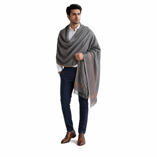 Mens cashmere feel shawl scarf - mens,