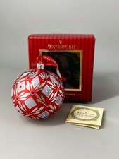 Waterford Christmas Decoration Bauble Holiday Heirlooms Cardinal Bliss Boxed