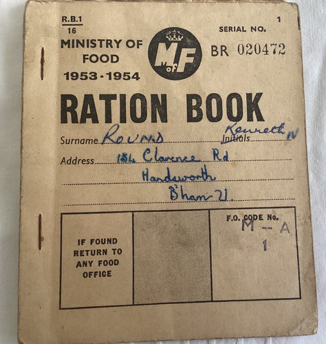 Ministry food ration - of,