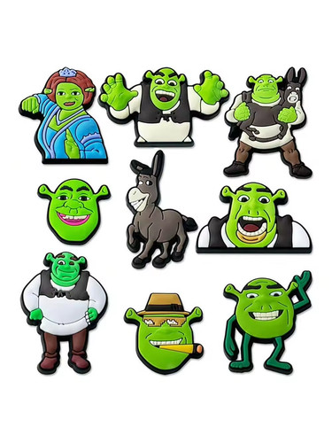 Set 9pcs shrek ogre shoe - of,