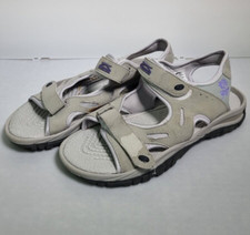 Slazenger Wave Sandals Men's Size UK8, Colour Stone & Purple  Open Toes (B12)