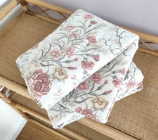 Vintage Floral Pink Peony Curtains | Cottagecore Retro | D69" W76"