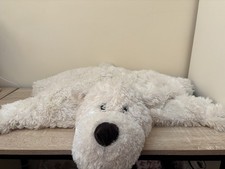 Jellycat - Large White Truffles Polar Bear  Cuddle Cushion -  Retired