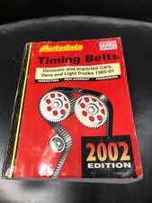 Autodata Tech Series Timing Belts 2002 Edition Book 1985-2001 Foreign & Domestic