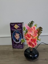 Vintage Premier Fibre Optic Lamp Flower Light Colour Changing Sensory - Working