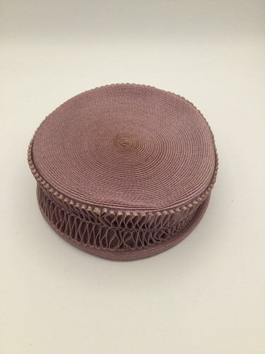 Vintage 1950s mauve pillbox - vintage,