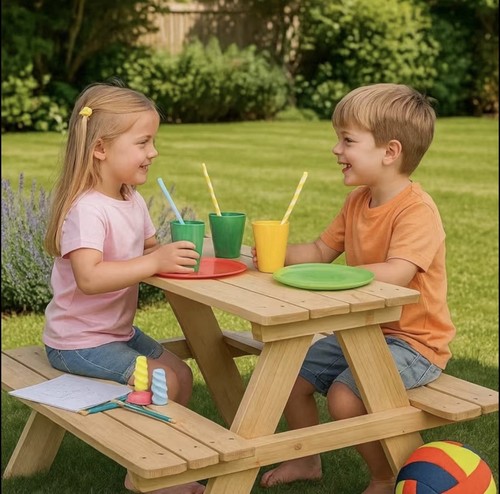 Kids picnic table bench - kids,