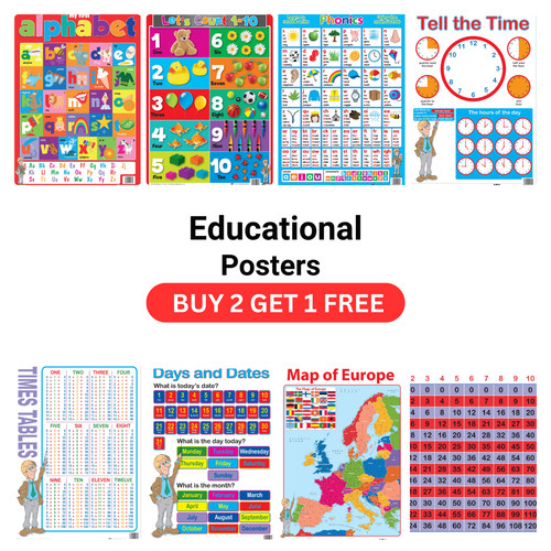 Educational posters laminated - posters,