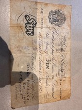 Bank if England 1945 Five Pounds Note, Chief Cashier Peppiatt K24 058630