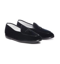 Belgian Shoes. Gents Black Velvet Belgian Slippers. Slip On Loafer. 9.5 Uk. New