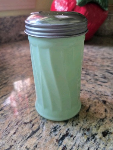 Vintage jadeite paneled - jadeite, sugar