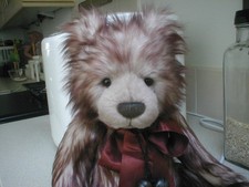 Charlie Bears Morgan Long Retired with Tags and Double Bell Pendant