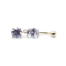 9ct Yellow Gold Belly Bar
