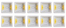 10 x Appleby SB619 Dry Lining "Fast Fix" Box Single 1 Gang 32mm Deep
