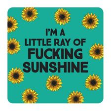 Ray Of Sunshine - Funny Rude Gift Drinks Coaster Gift from Smiling Faces