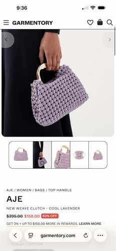 Aje new weave clutch cool - aje,