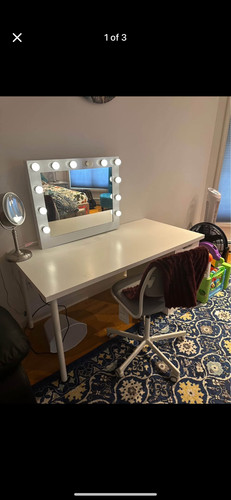 Vanity table with mirror - table,