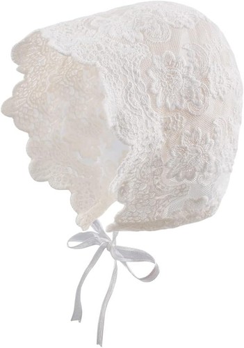 Lace baby girl - bonnet, cotton