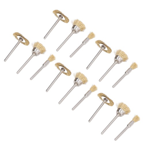 15pcs brass wire wheels metal - brass,