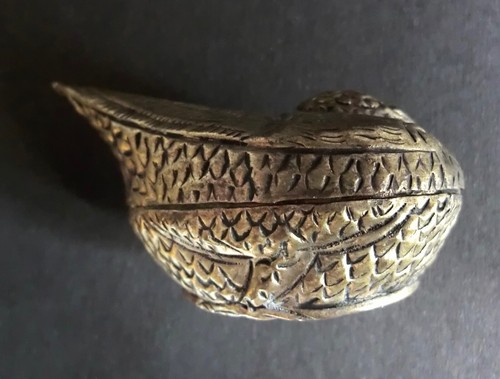 Repoussé betel nut box
