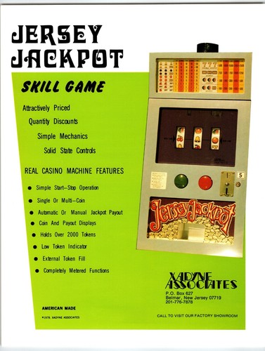 Jersey jackpot skill game slot - jackpot,