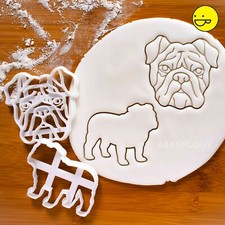 SET of 2 English Bulldog