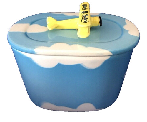 Butter dish vintage blue - butter,
