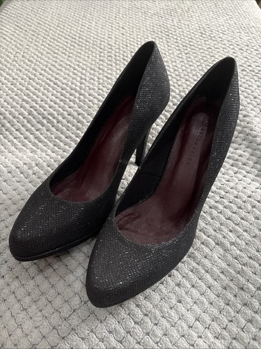 Black sparkly high - m&s, heel