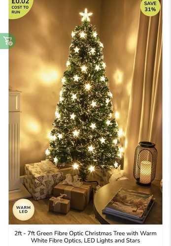 Optic christmas tree with warm - christmas,