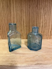 Victorian aqua glass ink - glass,