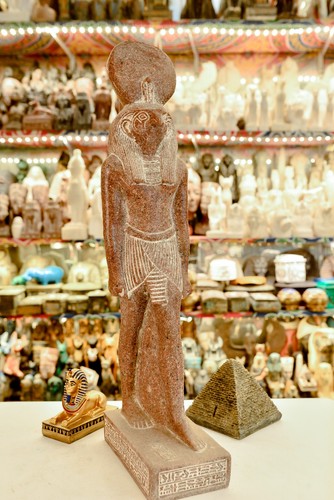 Large handmade horus statue - horus,