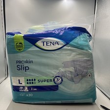 1 PACK OF TENA SLIP PRO SKIN SUPER LARGE 30 SLIPS INCONTINENCE AIDS PANTS