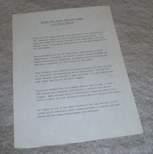 WESLAKE TWIN RACING MOTOR CYCLE ENGINE BILL CURRIE REPLICAS LEAFLET 1975